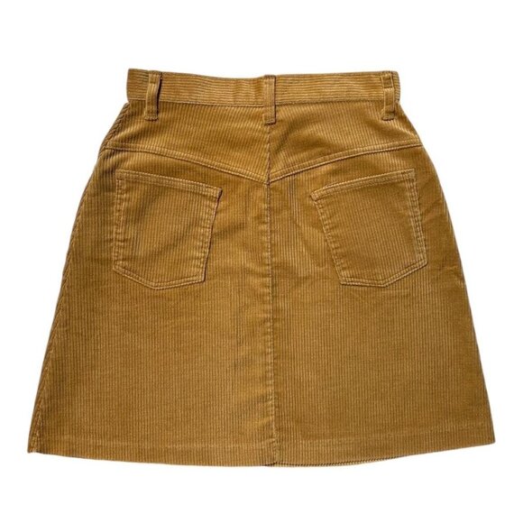 70s vintage corduroy mini skirt tan JC Penney highwaisted flared boho hippy. - Picture 2 of 4